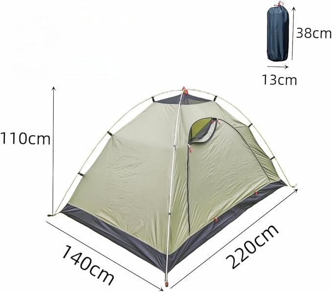Single Mesh Tent, Ultralight Screen House with 3000 Waterproof Bathtub Floor 2 Door Ladder Design Perfect for Camping Hiking Backpacking Traveling Fishing