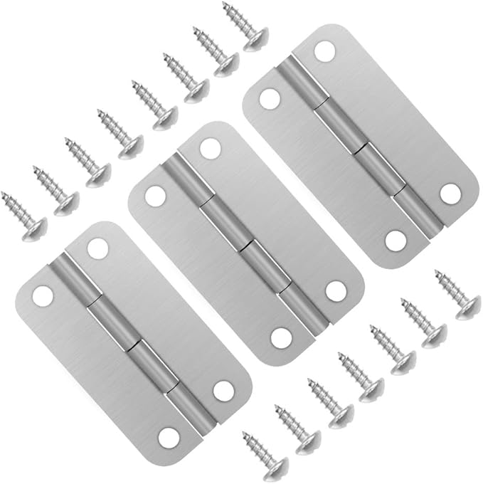 Picowe 3 Pack Cooler Hinges for Igloo Ice Chests, Cooler Stainless Steel Hinges Replacement Set with Screws
