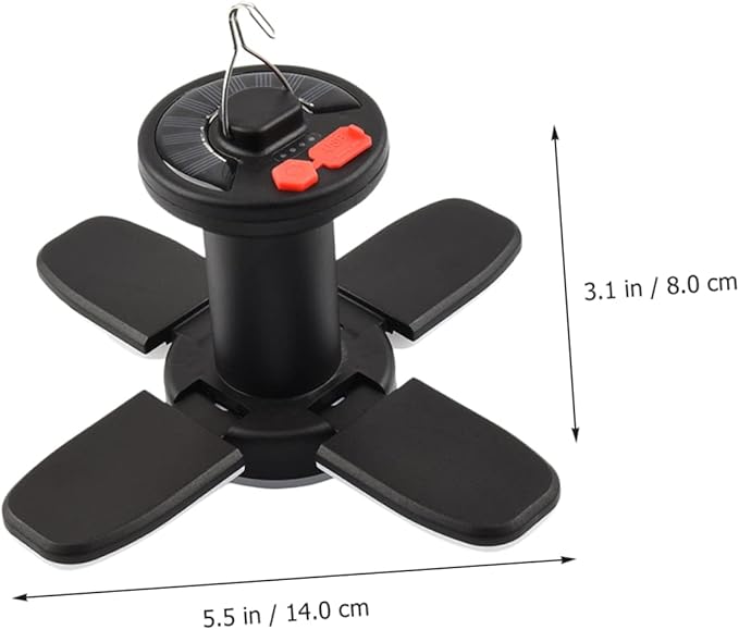 Yardwe Solar Powered USB Camping Tent Light Portable Led Garage Light for Outdoor Use for Camping Power Outages and Emergency Lighting