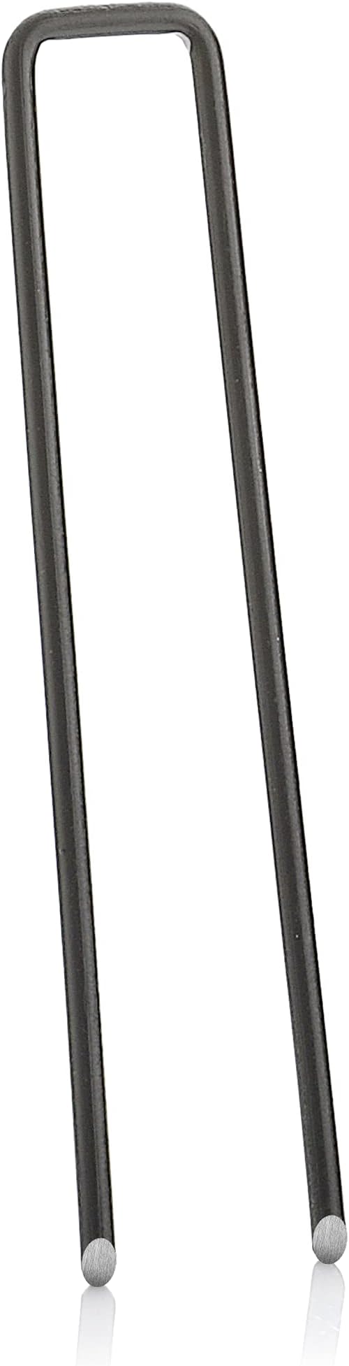 GardenMate 100-Pack 4'' 11 Gauge Heavy-Duty U-Shaped Garden Securing Stakes/Spikes/Pins/Pegs - Sod Staples for Anchoring Landscape Fabric