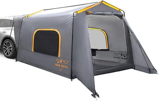 SanHima SUV Tent for Family Camping - Waterproof & Windproof SUV Tailgate Tent with Storage Bag for Van Jeep CUV Model Y, Up to 6-8 Person