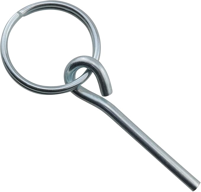 Tent Pole Rings and 2 Pins JCBIZ 4pcs Stainless Steel Rings with 2 Pins for Outdoor Camping Hiking Fishing Travel Tent Accessories