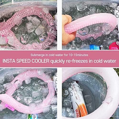SpeedUSA Insta Speed Neck Coolers (2-Pack) (PinkDot & SkyBlue)