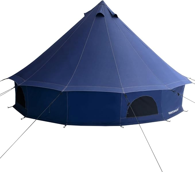 WHITEDUCK Regatta Canvas Bell Tent - w/StoveJack, Waterproof, 4 Season Luxury Camping and Glamping Yurt Tent Outdoor