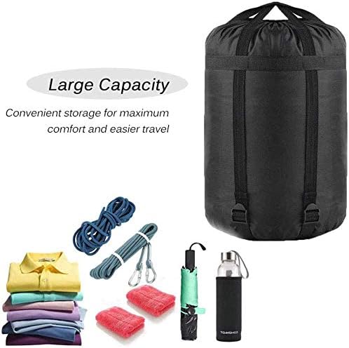 MOOCY Compression Stuff Sack, 12L/45L Sleeping Bag Cover Sack Sleeping Bags Storage Stuff Sack Organizer - Great Sleeping Bags Clothes Camping Hiking Backpacking