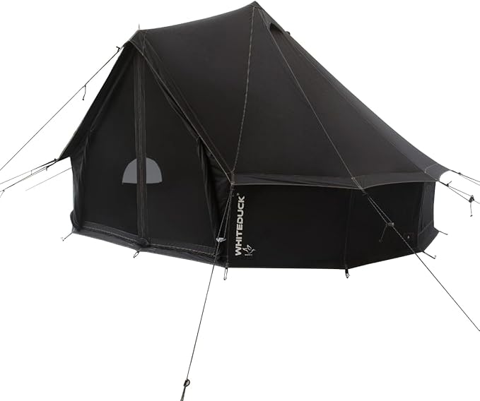 WHITEDUCK Regatta Canvas Bell Tent - w/StoveJack, Waterproof, 4 Season Luxury Camping and Glamping Yurt Tent Outdoor