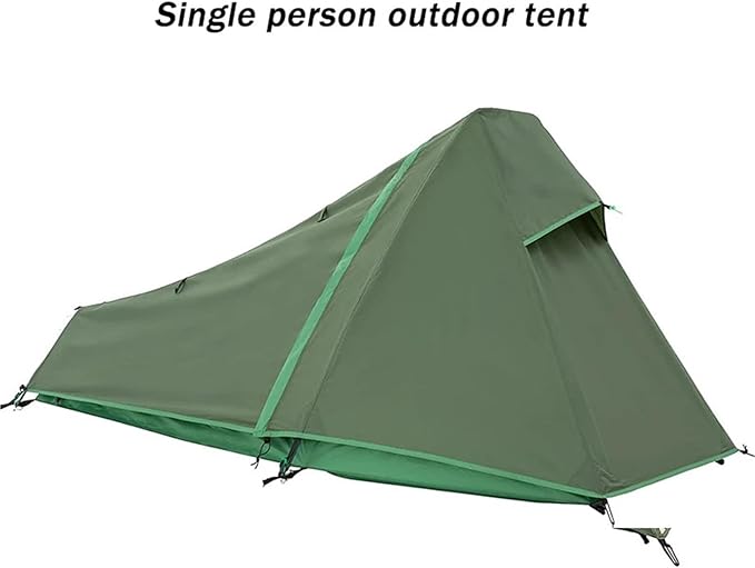 4-Season Ultralight Single Person Tunnel Tent - Waterproof Hiking Backpacking Sleeping Bag Camping Travel Shelter