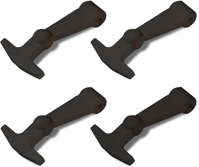 Fanshuge 4Pack Cooler Latches Replacement for Yeti, RTIC Related Coolers,Premium Durable Rubber T- Latches Compatible with Yeti, RTIC Cooler Accessories