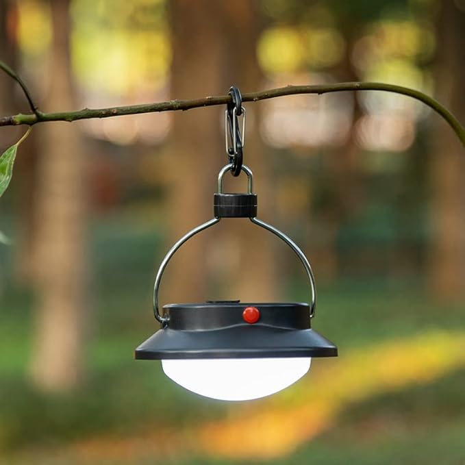 Portable LED Camping Lantern, Lightweight & Compact Tent Light for Camping, Hiking, Backpacking, Fishing & Emergency Use, 3 Brightness Modes, Battery Powered, Perfect for Power Outages & Hurricane