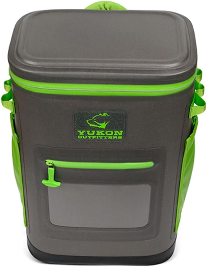 Yukon Outfitters Hatchie Backpack Cooler, 54-Liter Durable Insulated Cargo-Ready Outdoor Hiking Watersports Meals & Beverages Daypack Cooler w/Airtight Zippers, Padded Straps & Carry Handle