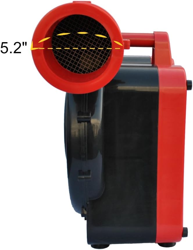 XPOWER BR-282A 2 HP Commercial Indoor/Outdoor Inflatable Blower For Bounce Houses, Movie Screens, Arches