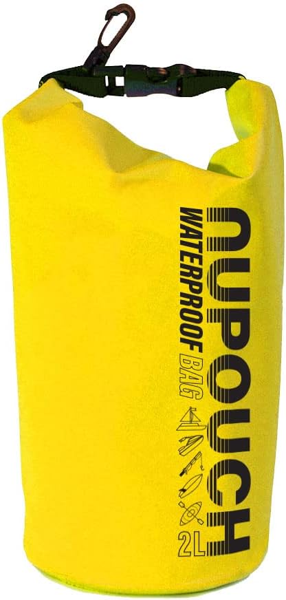 Nupouch Waterproof Dry Bag: 2L/5L/10L/20L Roll Top Lightweight Dry Storage Bag, Backpack for Travel, Swimming, Boating, Kayaking, Camping, or Beach