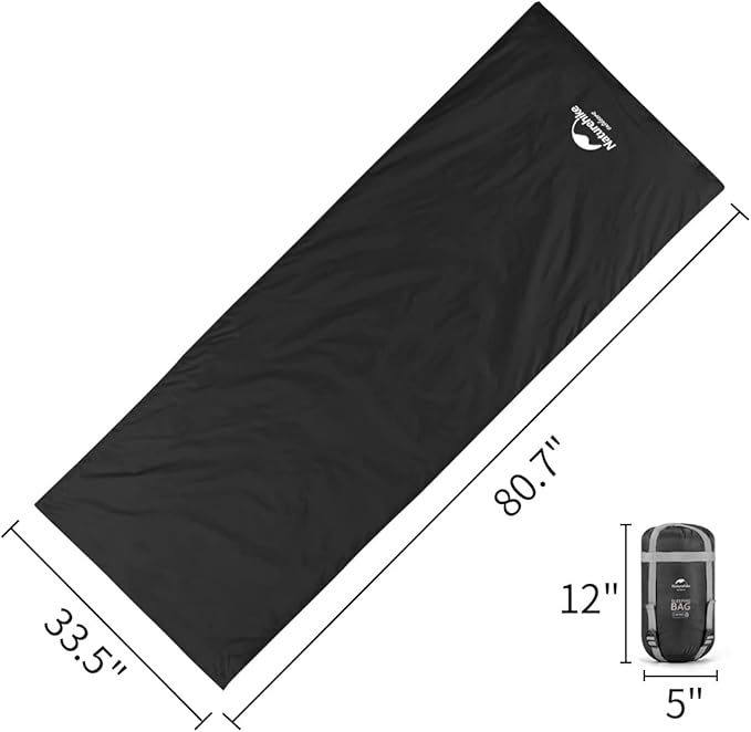 Naturehike Lightweight Compact Sleeping Bag, 59℉/32℉ Envelope Ultralight Backpacking Sleeping Bag Portable, Waterproof with Compression Sack for Cold&Warm, Camping, Traveling, Hiking