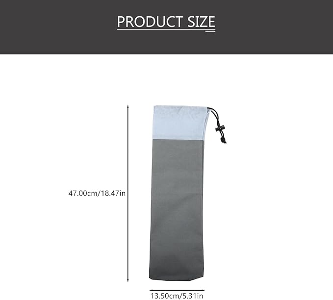 Gatuida 2Pcs Camping Tent Stakes Bag Heavy Duty Stakes Oxford Cloth Pouch Portable Outdoor Camping Spikes Storage Peg Bag Fishing Rod Pouch