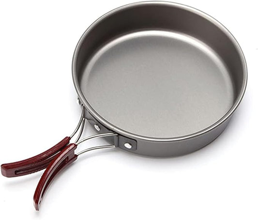 Aluminum alloy Non-Stick Medium Frying Pan with Folding Handle for Outdoor Camping Picnic Hiking