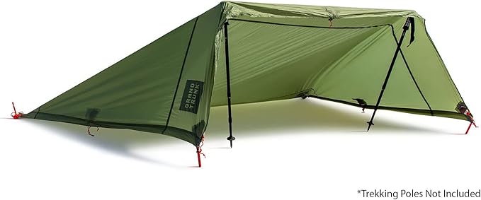 Grand Trunk Moab Multi-Use Tarp Shelter - Waterproof Nylon Hammock & Camping Tarp, Includes Cord & Stakes
