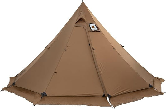 OneTigris Northgaze 2.0 Hot Tent with Stove Jack - 2-Person Ultralight Tent, 6.2lbs with 2 Doors, Waterproof & Wind-Resistant for 4-Season Camping, Backpacking, and Hunting