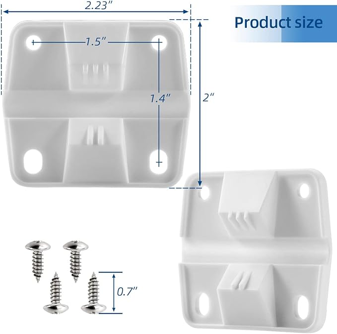 Cooler Plastic Hinges Replacement for Coleman - Replacement Hinges for Coleman Xtreme Cooler Parts Ice Chest Hinges (4 Pack)