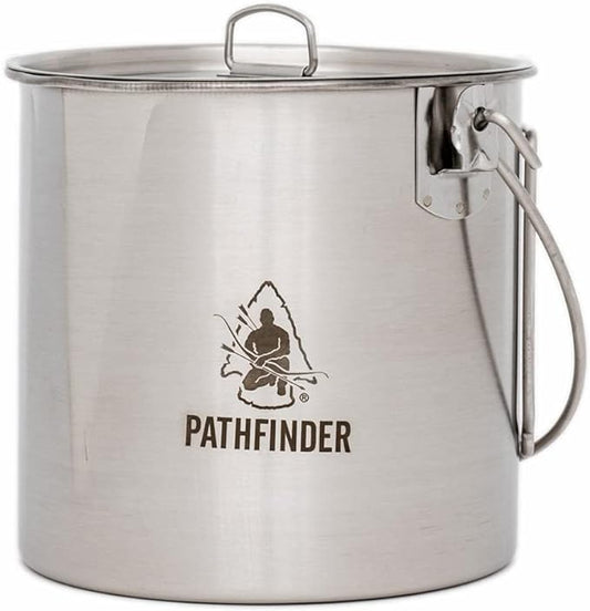 The Pathfinder School Stainless Steel Bush Pot and Lid Set (64 ounce)