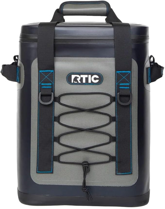 RTIC Backpack Cooler 24 Can, Insulated Portable Soft Cooler Bag Waterproof for Ice, Lunch, Beach, Drink, Beverage, Travel, Camping, Picnic, Car, Hiking