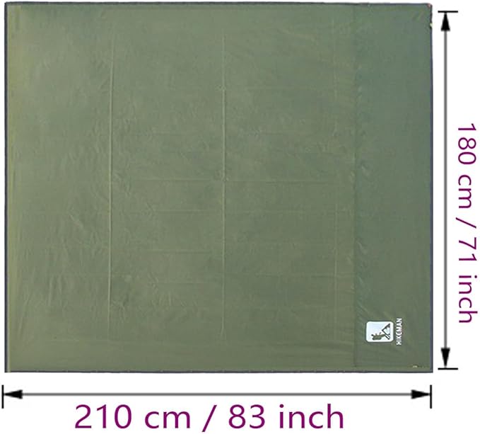 Bringsine Tent Footprint,Waterproof Camping Tarp,Ground Sheet Mat Floor to Elevate Your Camping,Hiking,Backpacking,Hammock,Beach Experience+Tent Stakes(71"x83")
