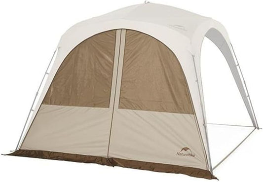 Naturehike Quarter/Hexagonal Camping Tent Canopy Sun Shade,Outdoor Tent for Camping,Fishing,Picnics, Canopy Available with Ground Cloth,Door Curtains,Tent Connector(Door Curtain, Large)