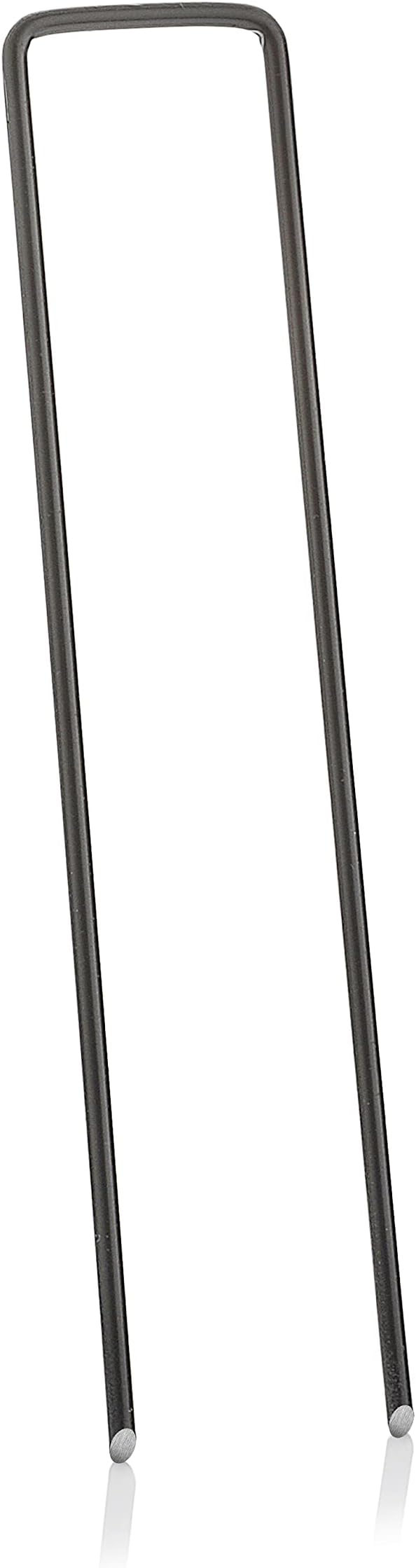 GardenMate Pack of 50 x 6''/150mm U-Shaped Multi-Purpose Steel Garden Securing Pegs - Ideal for securing Weed Fabric, Landscape Fabric, Netting, Ground Sheets and Fleece - Made of 2.9mm Steel Wire