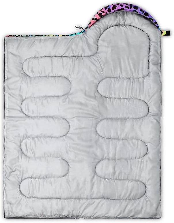 Sleeping Bag for Kids Adults,Brown Giraffe Fur Pattern-Lightweight Warm Portable Outdoor Indoor-Waterproof Cold Weather Resistant Sleeping Bag for Camping Hiking