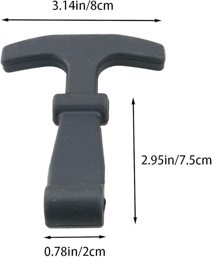 2PCS Black Cooler Latch Silicone Replacements Lid Door Lock Part Compatible with Yeti RTIC Cooler