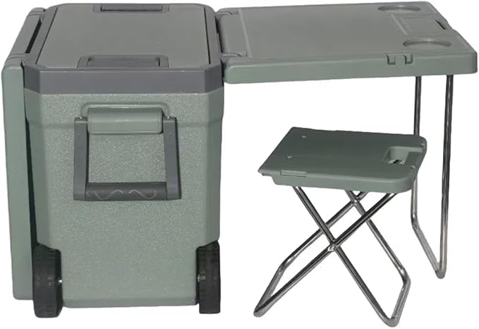 32Quart Camping Cooler Portable Cooling Box Suitable for BBQ Camping, picnics and Other Outdoor Activities