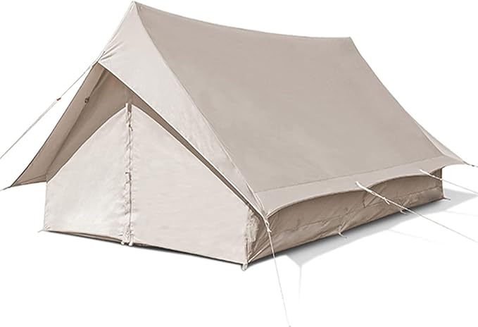 GeRRiT Canvas Wall Tent-w/Stove Jack 4-Season Yurt Tents for Camping Waterproof foFamily Camping Outdoor Hunting Beautiful Scenery