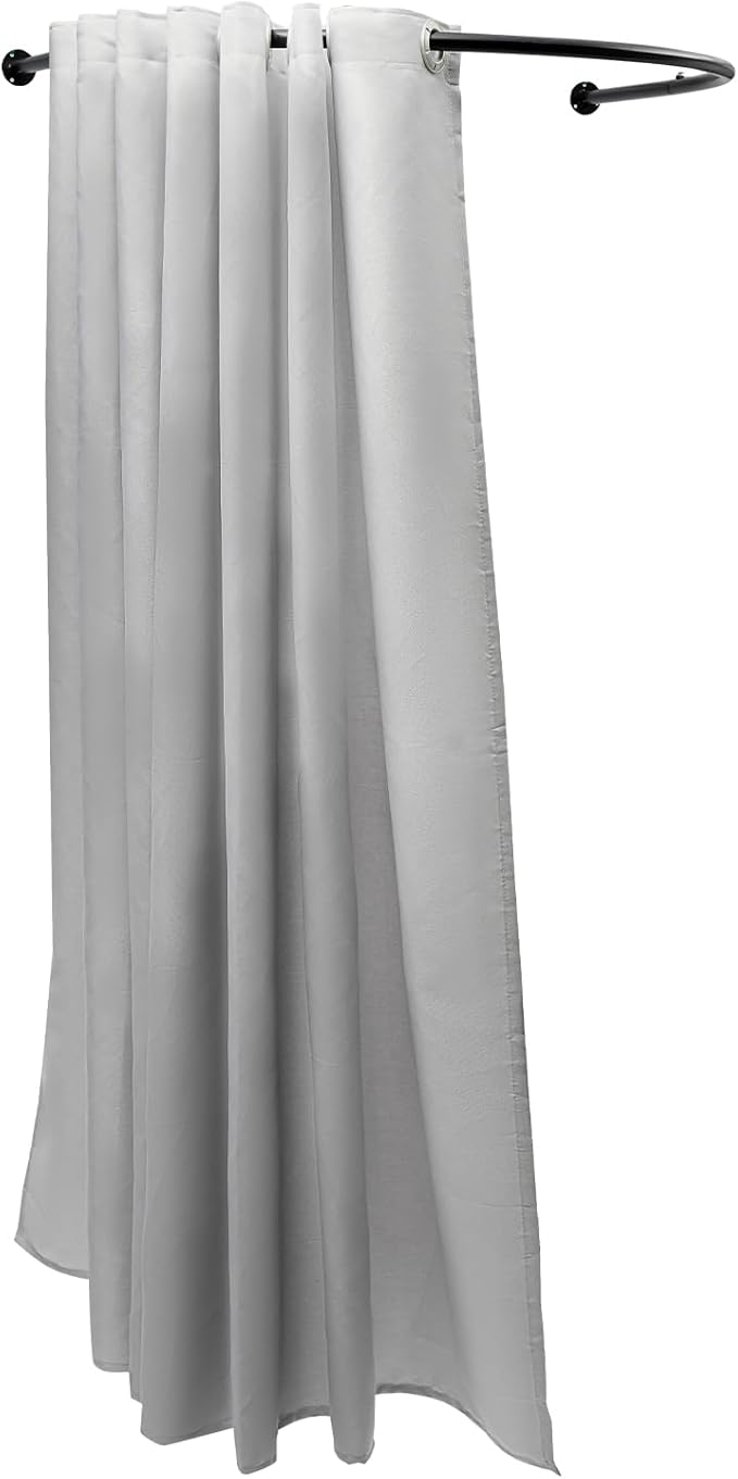 Clothing Store Fitting Room, Clothing Store Dressing Room, U-Dressing Room Privacy Protection Changing Room Divider, Dressing Room Fitting Room for Boutique, Curtain Room Divider (U-Shaped-Grey)