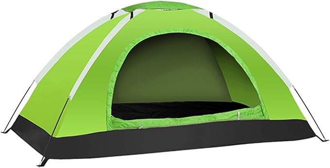 Ultralight Backpacking Tent Single Person Double Door Camping Shelter with Waterproof Oxford Fabric Fiberglass Poles Mesh Ventilation Screen Rain Fly Carry Bag for Outdoor Hiking