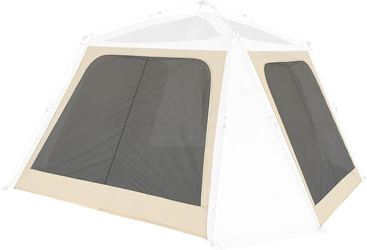 Alvantor® 12' x 12' Pop Up Gazebo, Canopy Tent All Weather & 4-Season Use, 4-Door PVC/Mesh/Polyester Curtain Addable, Top Mesh & Cover Portable Pergolas Pavilion for Patio, Backyard, Deck