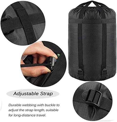 MOOCY Compression Stuff Sack, 12L/45L Sleeping Bag Cover Sack Sleeping Bags Storage Stuff Sack Organizer - Great Sleeping Bags Clothes Camping Hiking Backpacking