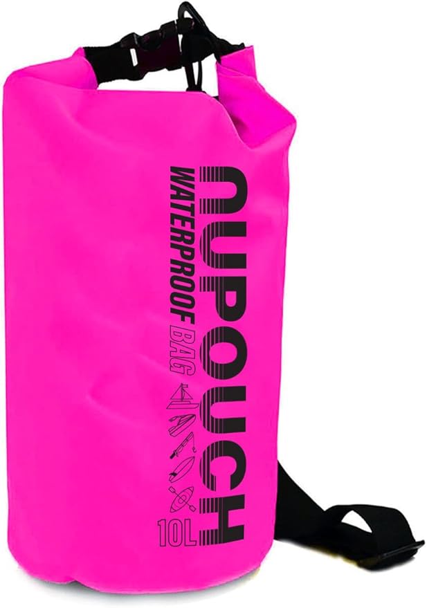 Nupouch Waterproof Dry Bag: 2L/5L/10L/20L Roll Top Lightweight Dry Storage Bag, Backpack for Travel, Swimming, Boating, Kayaking, Camping, or Beach