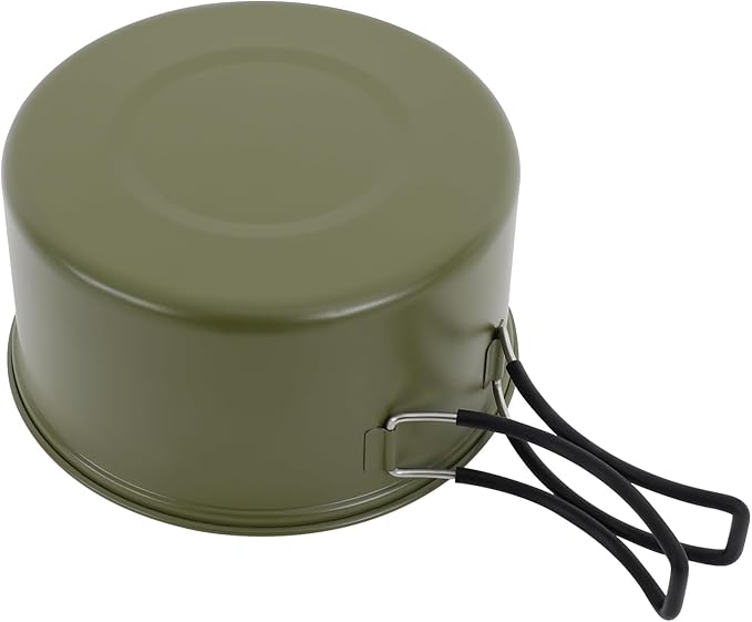 Camping Cookware Set, 304 Stainless Steel Camping Pots and Pans Set Outdoor Cookware Set with Storage Bag Campfire Cooking Equipment for Camping Outdoor Cooking Picnic