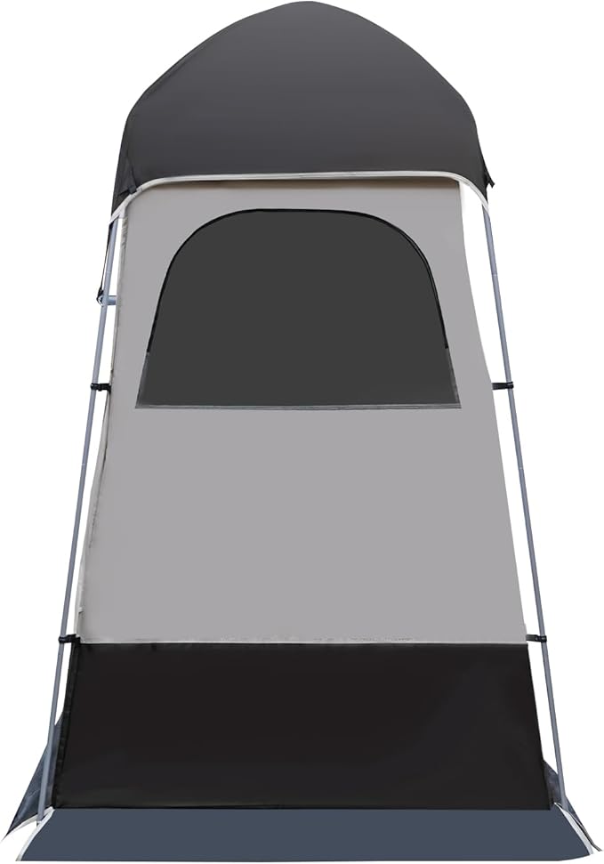 Shower Tent for Camping Outdoor Privacy Tent 63 * 63 * 94.5" Spacious Camping Changing Tent Dressing Room Portable Toilet Tent Camping Privacy Shelter Instant Outdoor Rain Shelter (Coffee Brown)
