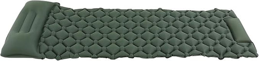 RusChic Sleeping Pad, Ultralight Inflatable Sleeping Pad for Camping with Pillow Built-in Foot Pump, Extra Thick Compact Camping Sleeping Mat for Hiking, Backpacking, Tent Use