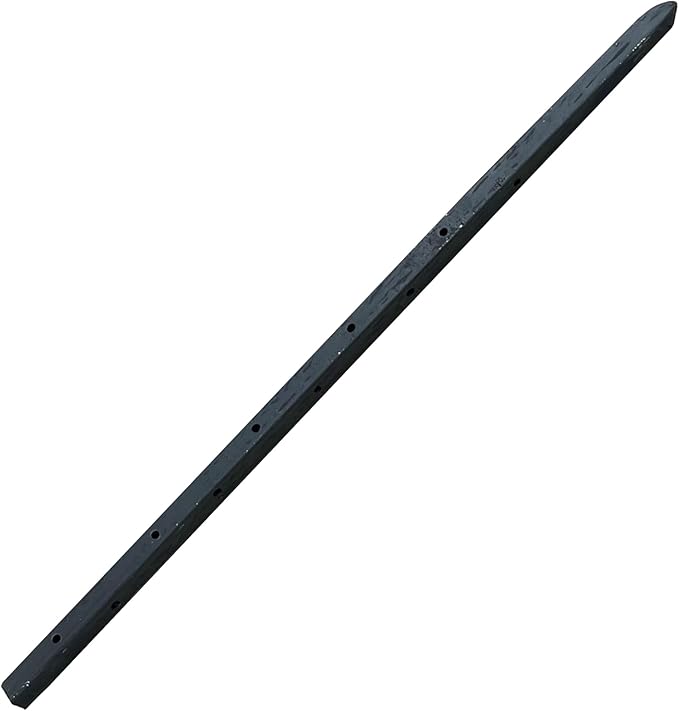 Sandbaggy Square Steel Concrete Form Stakes with Nail Holes - 5/8" Wide - Rust Resistant Coating - Removable, Reusable - Construction Grade Stakes (24 inch, 20)