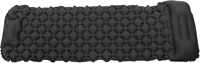 Topyond Inflatable Sleeping Mat, Camping Sleeping Pad Ultralight Inflatable Sleeping Mat with Built in Pump Backpacking Camping Air Mattress for Camping