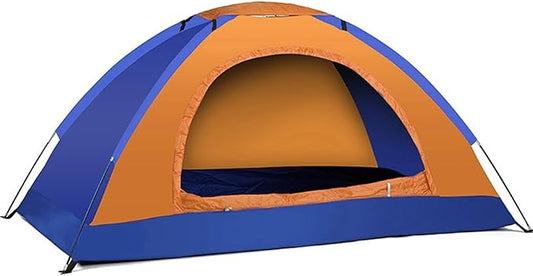 1-2 Person Ultralight Single-Layer Camping Tent – Anti-UV Portable Tent for Hiking, Backpacking & Fishing Trips
