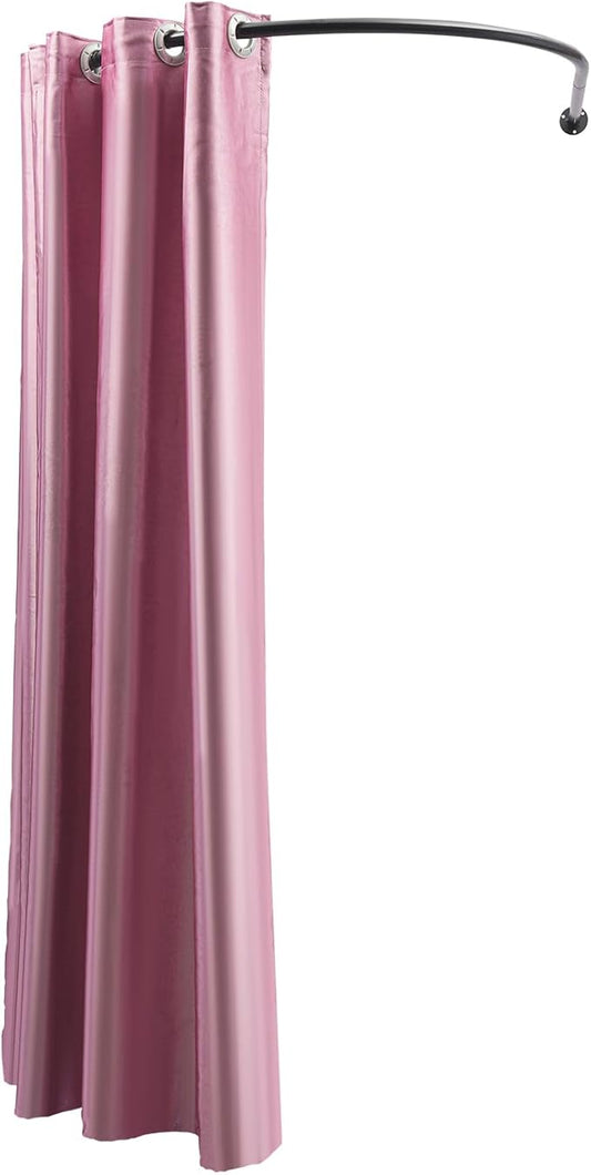 U-Dressing Room Privacy Protection Changing Room Divider, Clothing Store Fitting Room, Boutique Dressing Room, Curtain Divider (U-Shaped-Pink)