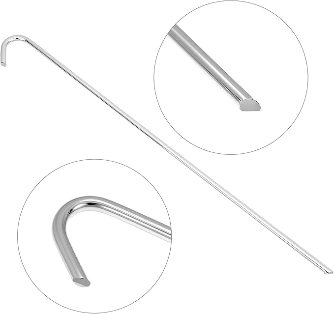 QWORK 120 Pack 9-Inch Galvanized Steel Tent Stakes, Garden Edging Fence Hooks for Outdoor Decorations