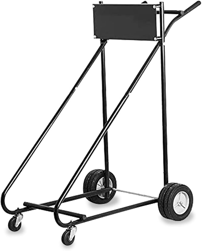 Outboard Motor Stand Cart, 315LBS Outboard Engine Stand,Boat Motor Carrier,Engine Carrier Cart Dolly Storage Transport Trailer for Shaft Motors