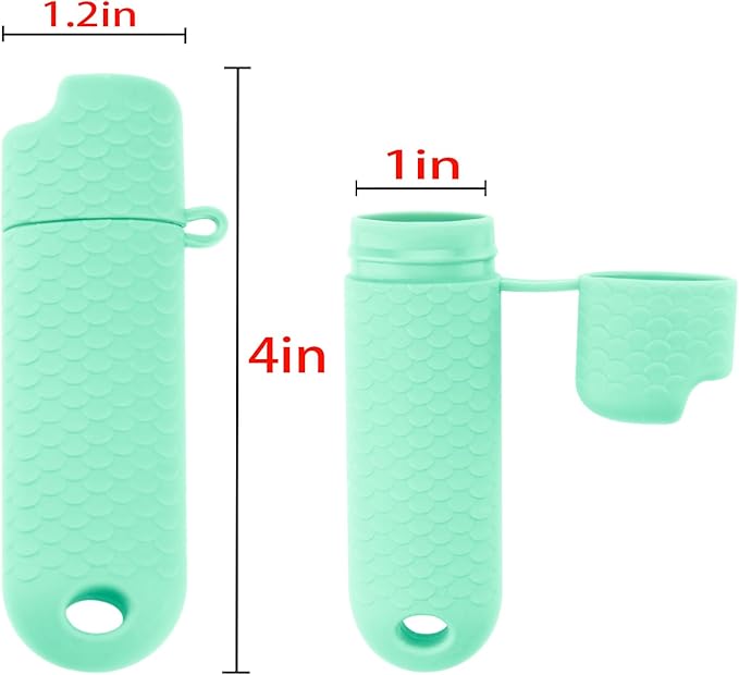 5 Pcs Waterproof Lighter Case Cover Holder for BIC Regular Lighters Sleeve Type J6 Outdoor Survival Multipurpose Seal Lighter Pouchfor Hiking and Camping (Cyan, 5)