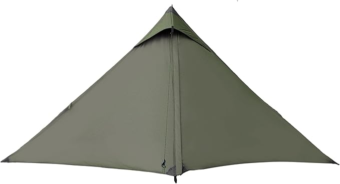TENPLAY Ultralight 1 Person Tent - 970g 20D Nylon, 130cm Height, PU5000 Waterproof, Easy Setup, NO Trekking Pole for Hiking, Camping & Mountaineering