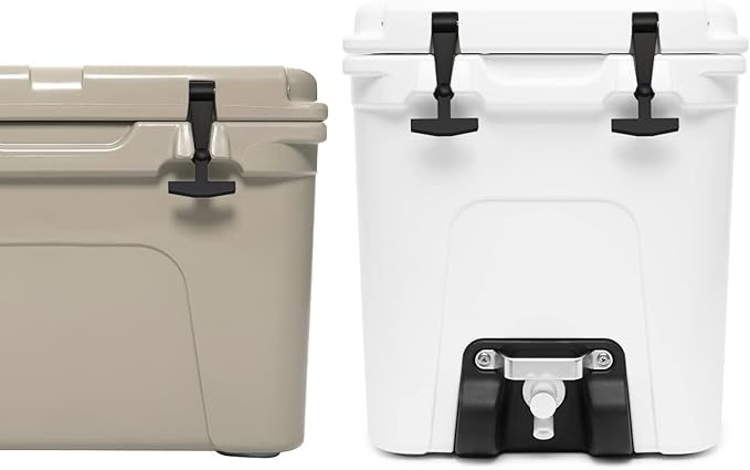 Replacement Lid Latches (2 Pack) Compatible with All Yeti,RTIC, Other Related Hard Coolers,Made of Premium Hard Durable Rubber, Easy to Install