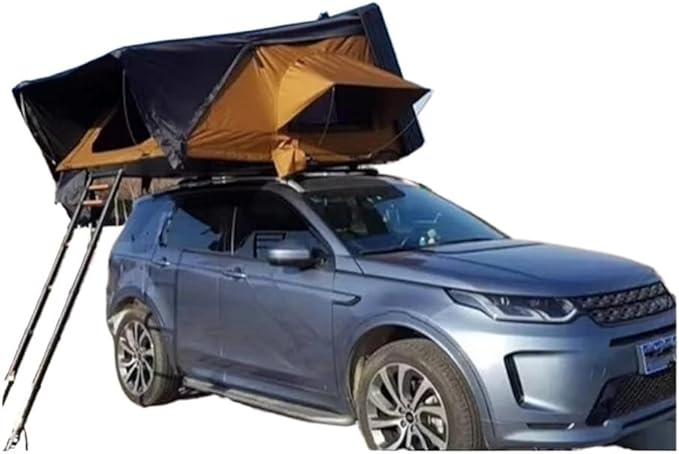 Camping Car roof top Tent Hard Shell Car Roof Top Tent SUV 4X4 Camping Car Roof Top Tent 4 Person(Carbon Fiber)