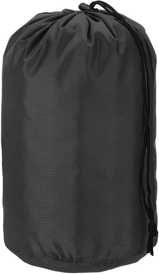 Stuff Sack, Nylon Waterproof Storage Sacks Portable Drawstring Dry Stuff Bag Gear Organization with Toggle, 3x5Inch Fit for Backpacking Camping Traveling Hiking(Black)